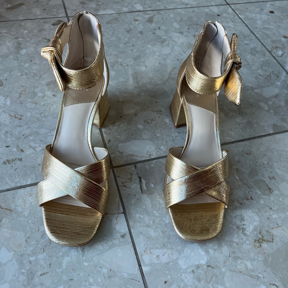 Gold heels